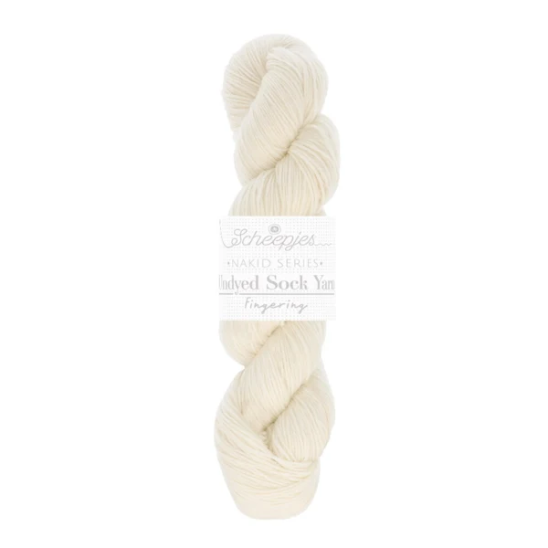 Scheepjes Nakid Series Undyed Sock Yarn 100g